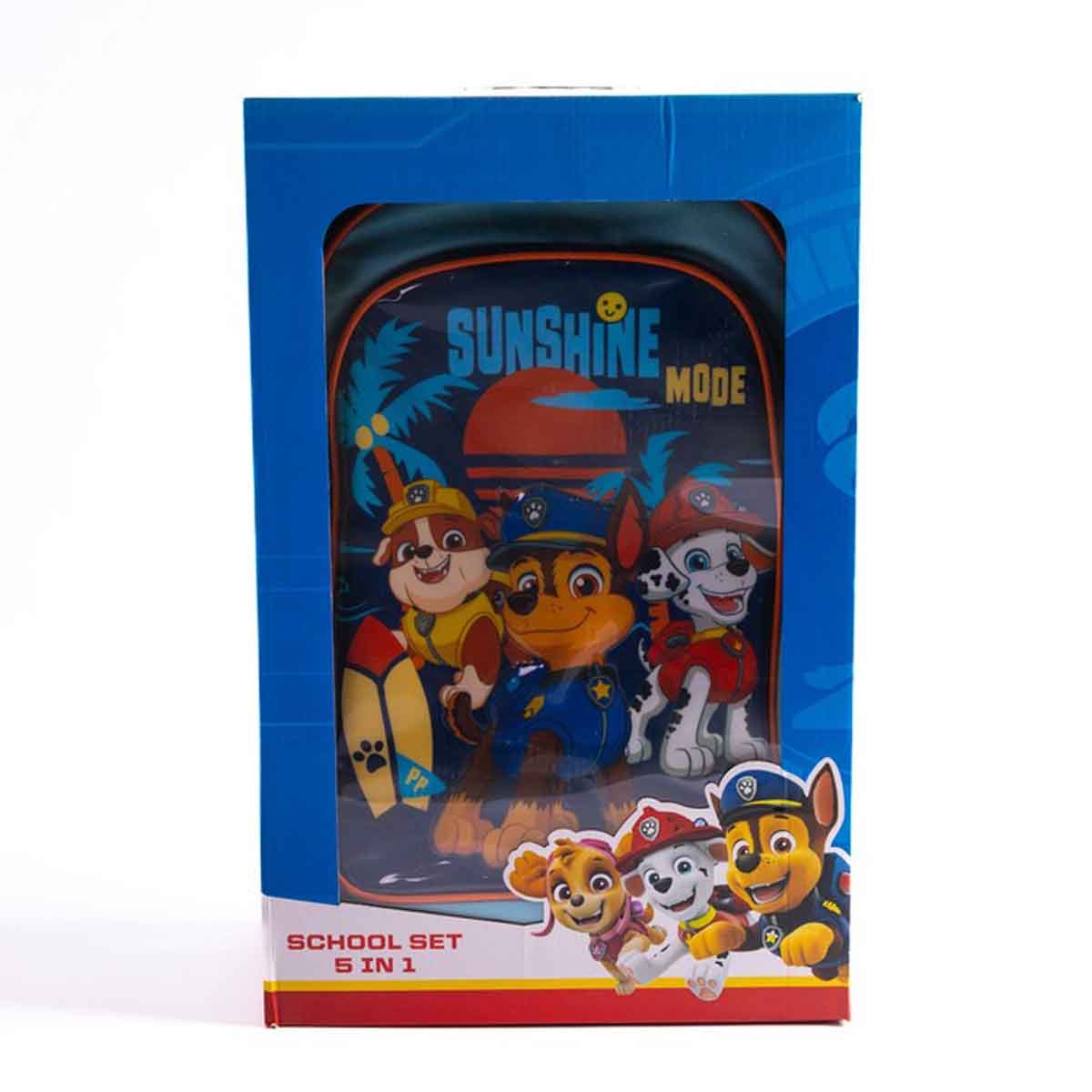 Paw Patrol 245IN1PPB-16 18" Trolley School Bag Set with Lunch Bag, Pencil Case, Water Bottle & Lunch Box Boys, 5-7 Years