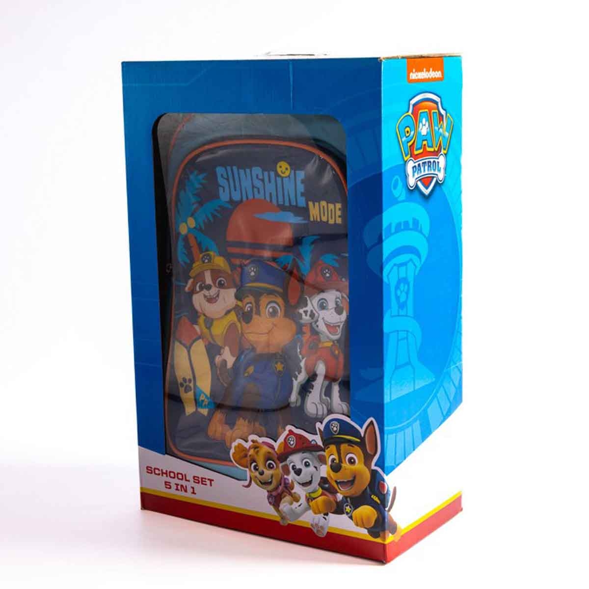 Paw Patrol 245IN1PPB-16 18" Trolley School Bag Set with Lunch Bag, Pencil Case, Water Bottle & Lunch Box Boys, 5-7 Years
