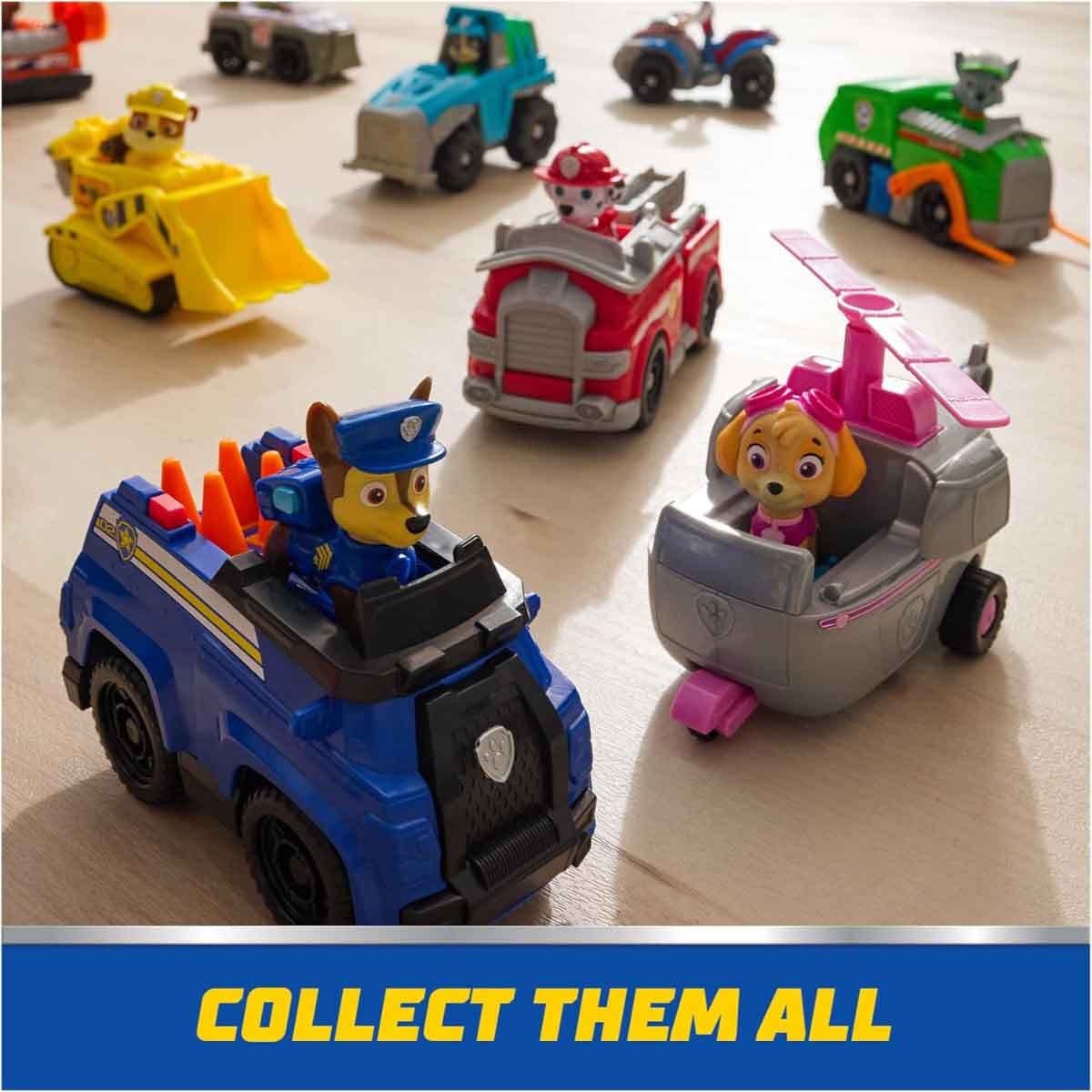 Paw Patrol Chase Sustainable Basic Vehicle Playset Unisex, 3-4 Years