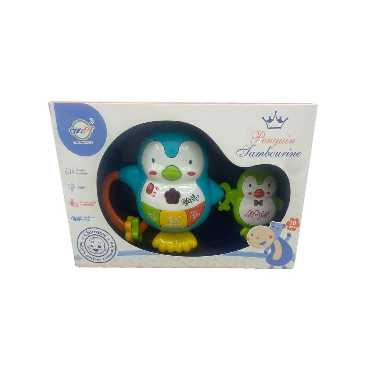 Chimstar Penguin Tambourine with Sound & Light Toddler, 0-2 Years