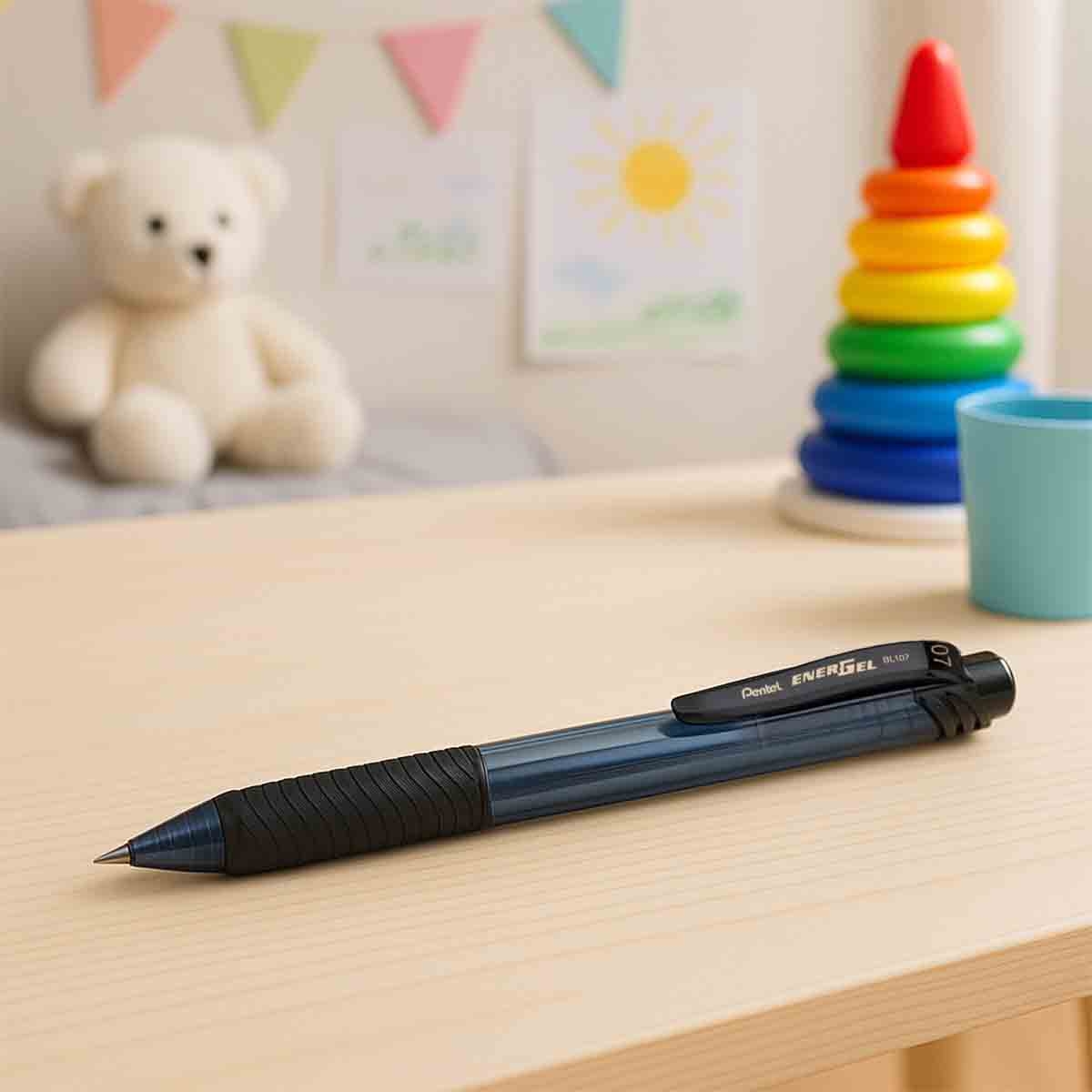 Pentel 0.7 mm Energel X Metal Tip Black Roller Ball Pen