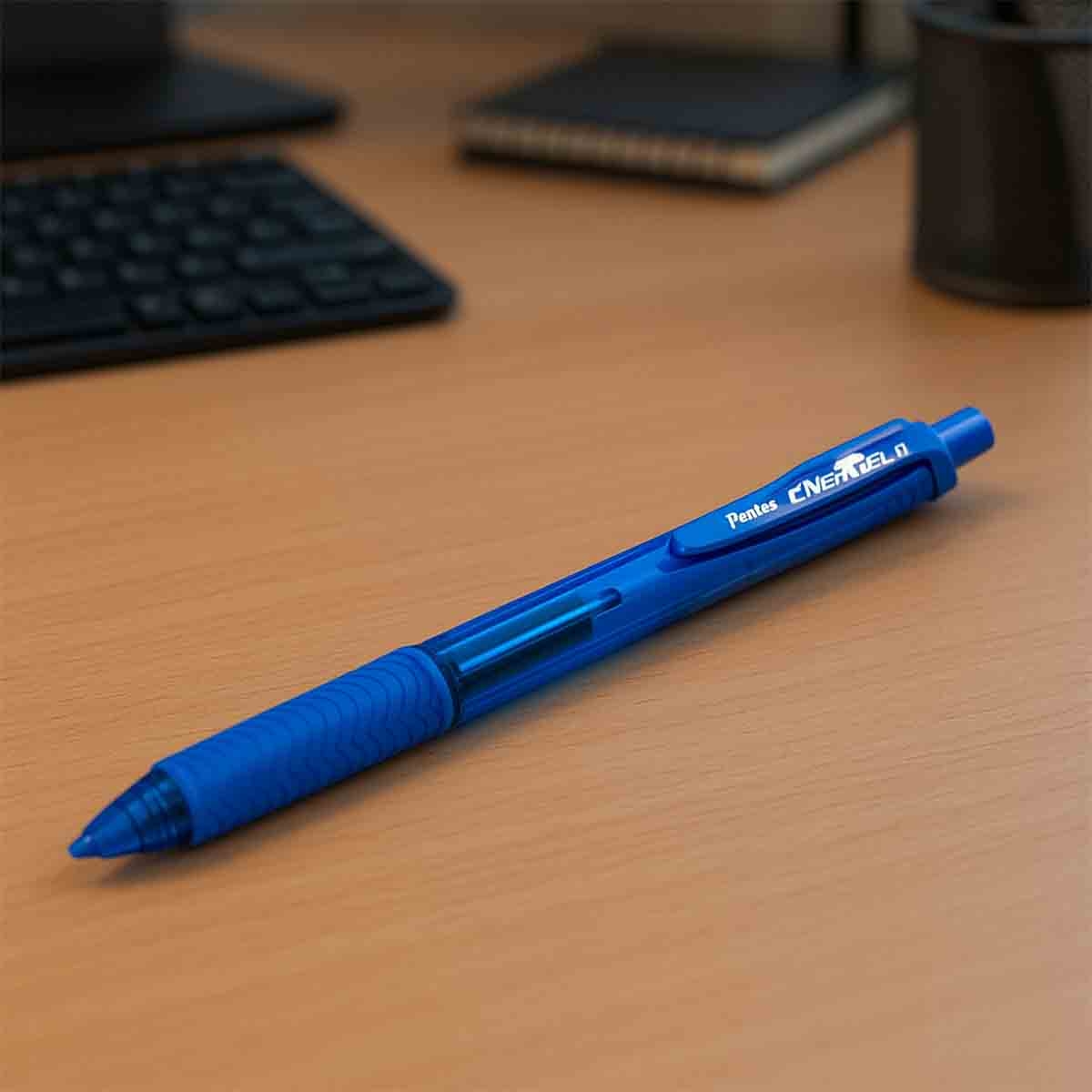 Pentel 0.7 mm Energel X Metal Tip Roller Ball Pen, Pack of 5