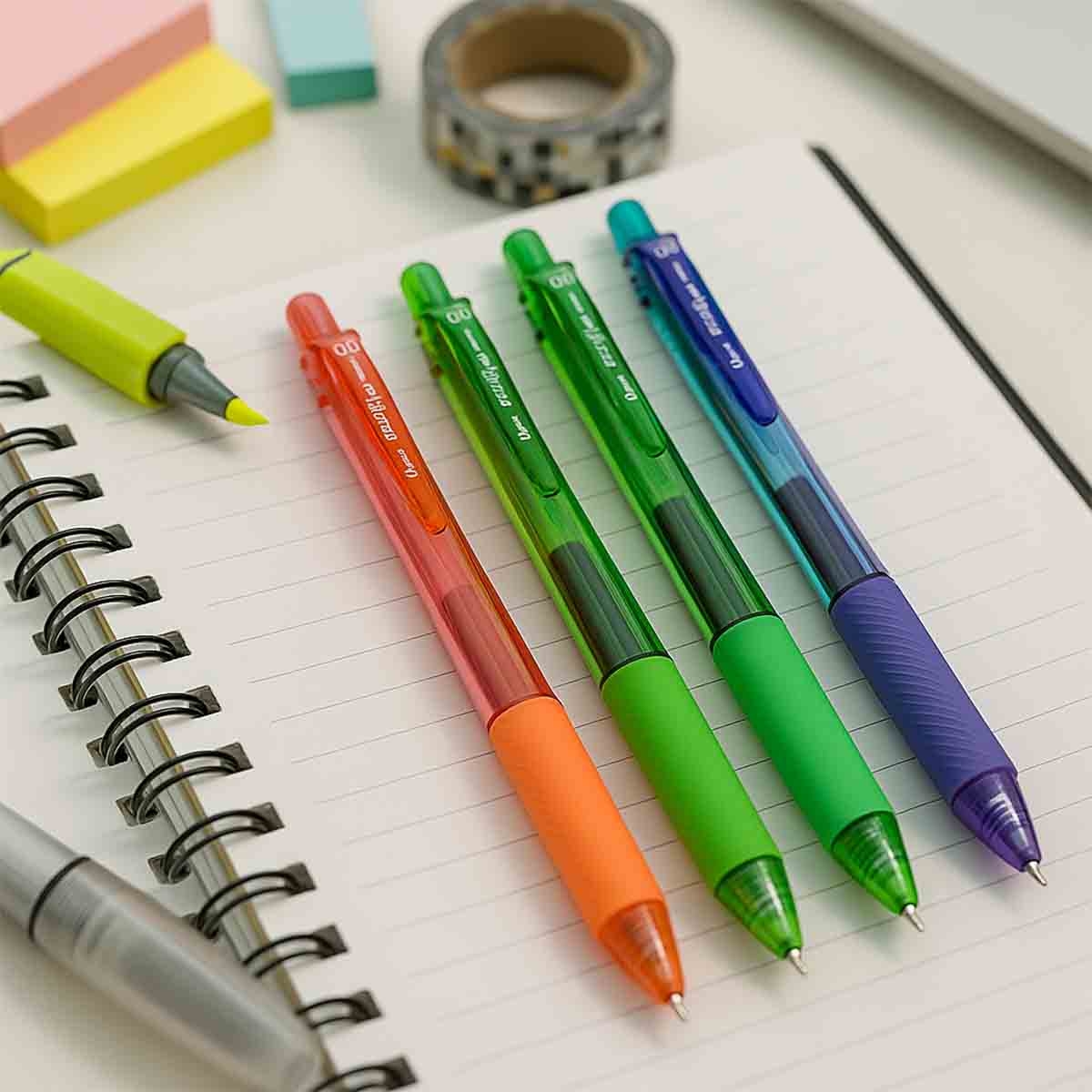 Pentel PE-BLN105-05F 0.5 mm Energel-X Needle Tip Gel Pen, Pack of 5
