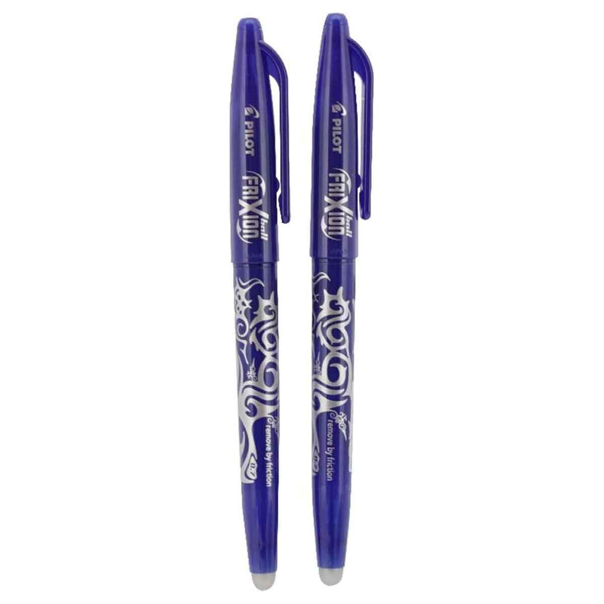 Pilot 2-Piece 0.7mm Frixion Blue Erasable Pen Set