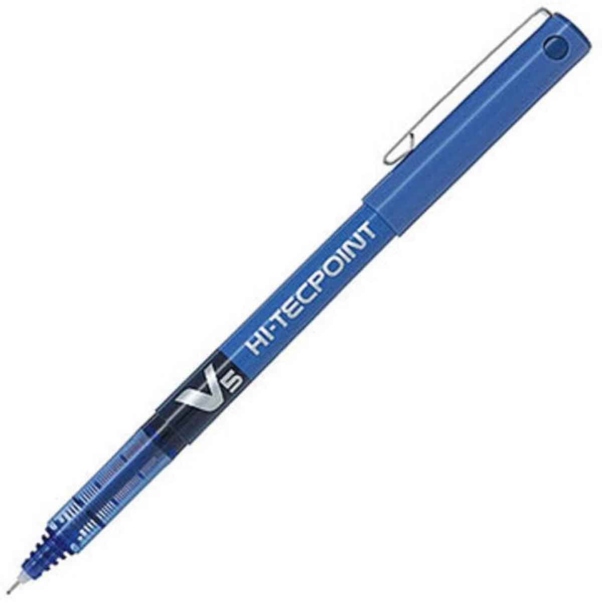 Pilot 2-Piece Hi-Tecpoint V5 Blue Pen Set