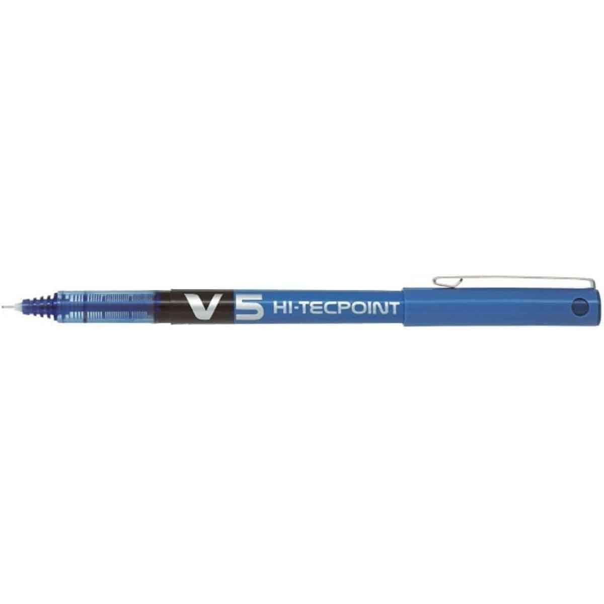Pilot 2-Piece Hi-Tecpoint V5 Blue Pen Set