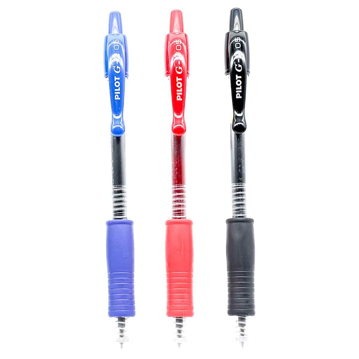 Pilot 3-Piece 0.5mm G-2 Gel Ink Mix Pen Set