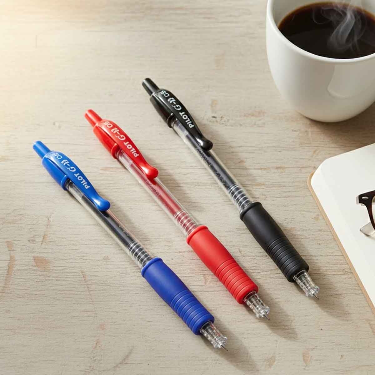 بايلوت مجموعة أقلام جل G-2 0.5 مم مزيج ألوان عدد 3