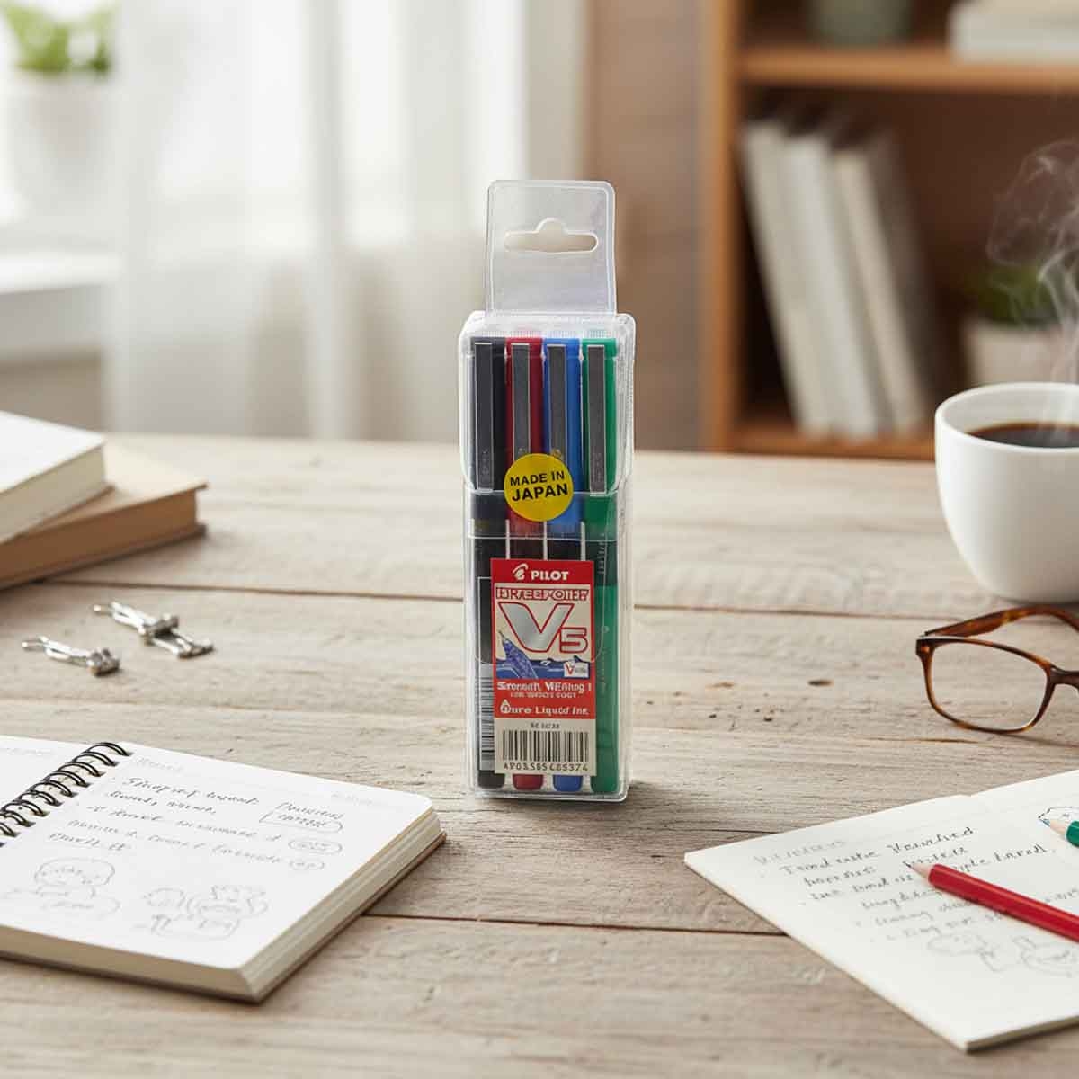 بايلوت مجموعة أقلام هاي تيك بوينت V5 عدد 4