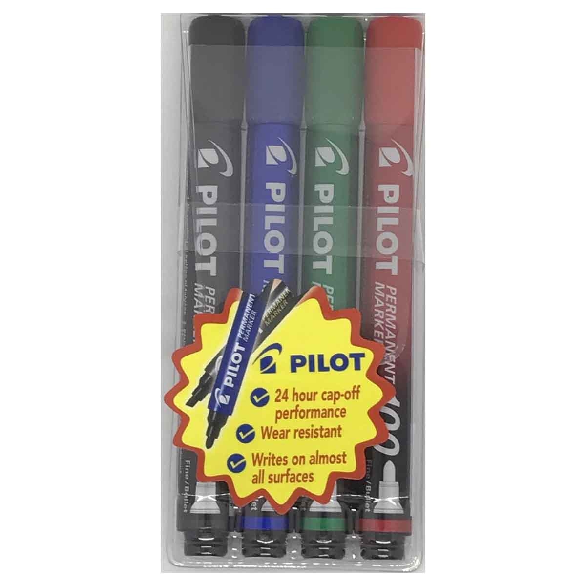 بايلوت مجموعة أقلام ماركر SCA-100-S4 عدد 4