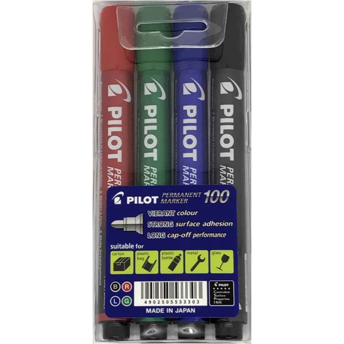Pilot 4-Piece SCA-100-S4 Marker Set