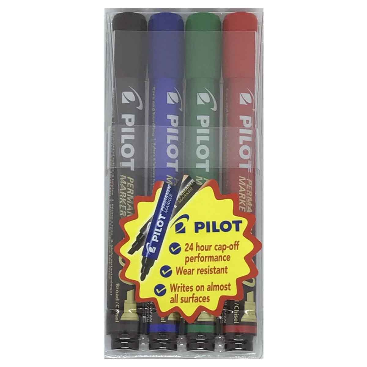 Pilot 4-Piece SCA-400-S4 Marker Set