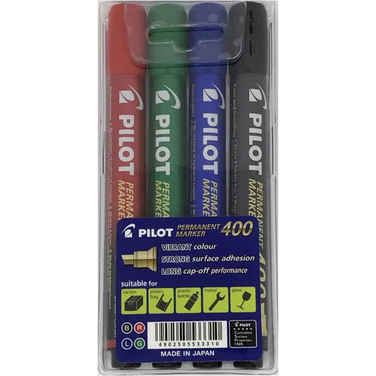 بايلوت مجموعة أقلام ماركر SCA-400-S4 عدد 4