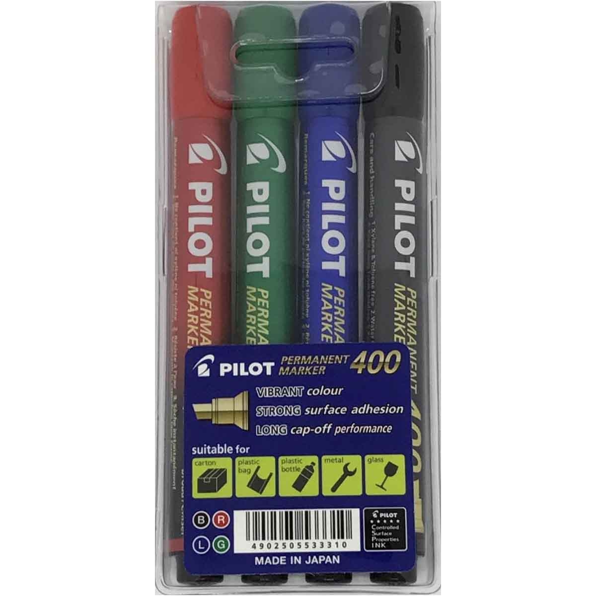 بايلوت مجموعة أقلام ماركر SCA-400-S4 عدد 4