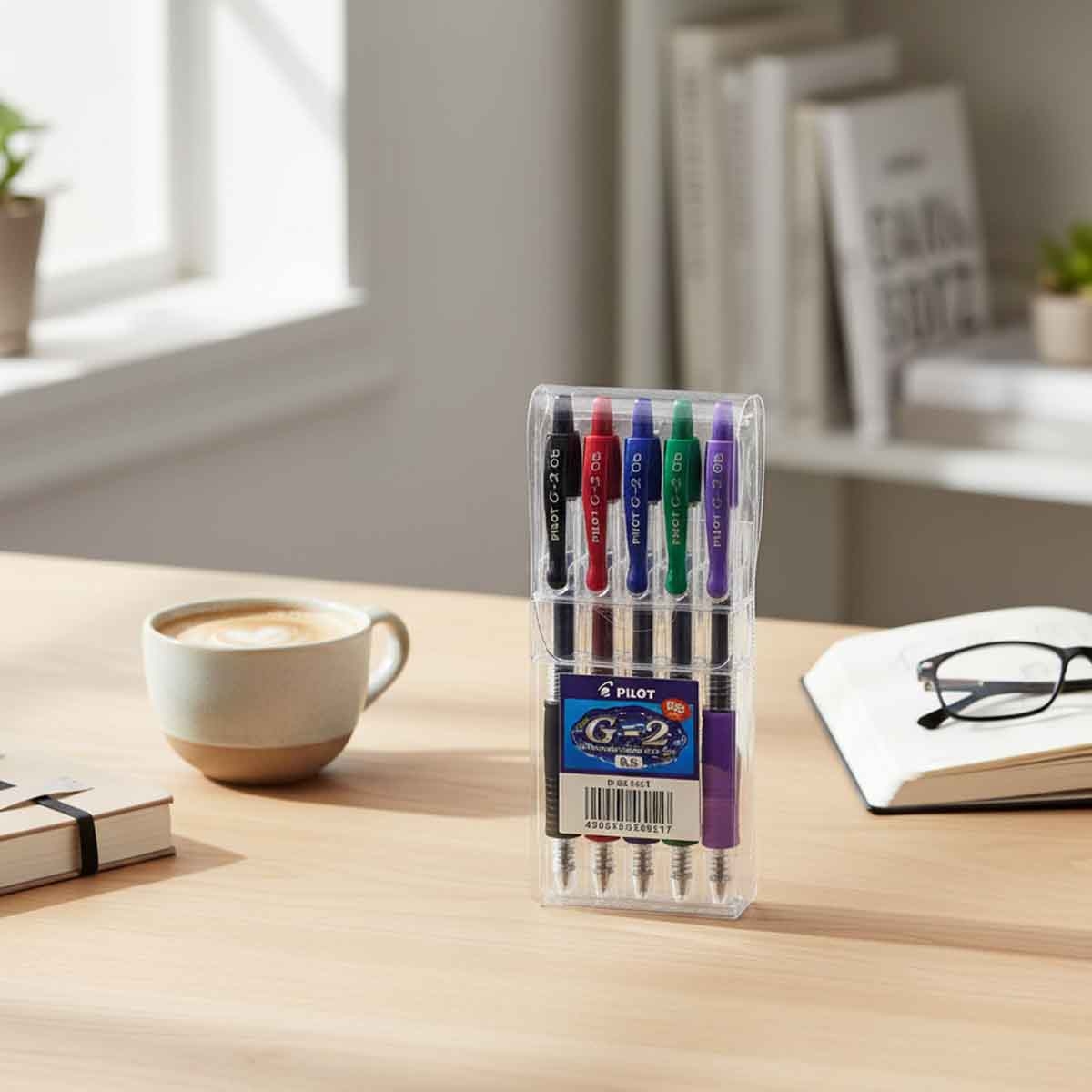 بايلوت مجموعة أقلام جل G-2 0.5 مم عدد 5