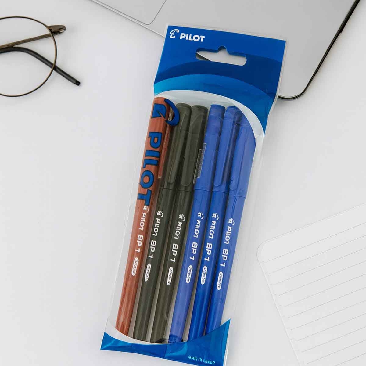 بايلوت مجموعة أقلام حبر جاف BP-1 0.7 مم عدد 6