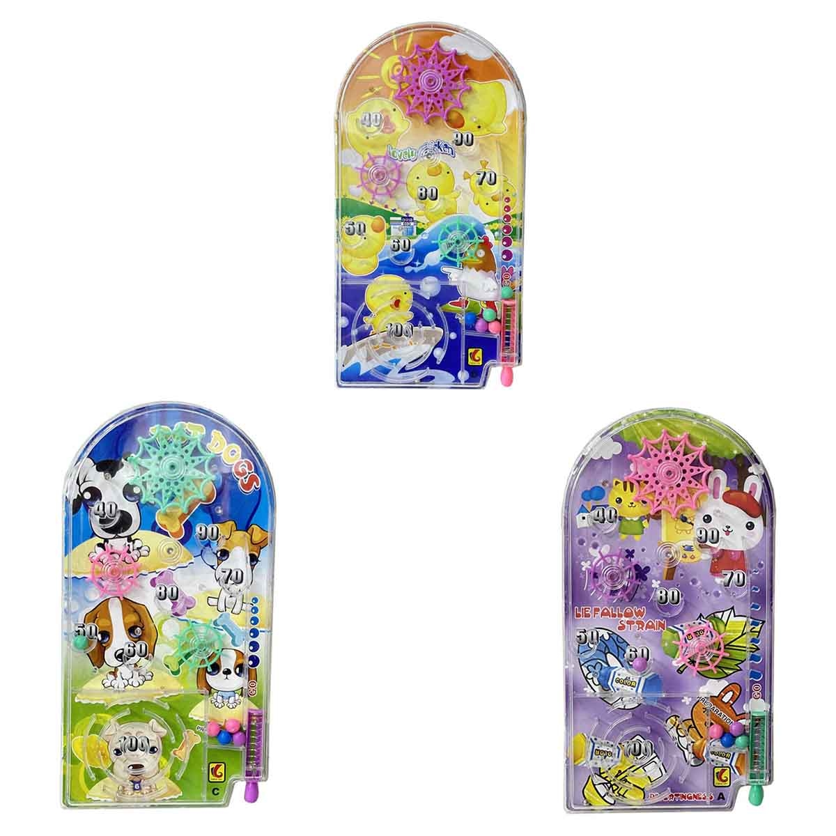 تشينغ جون لعبة بينبول متنوعة (دجاجة/بقعة/كلاب كبيرة) للجنسين، عمر 3-4 سنوات