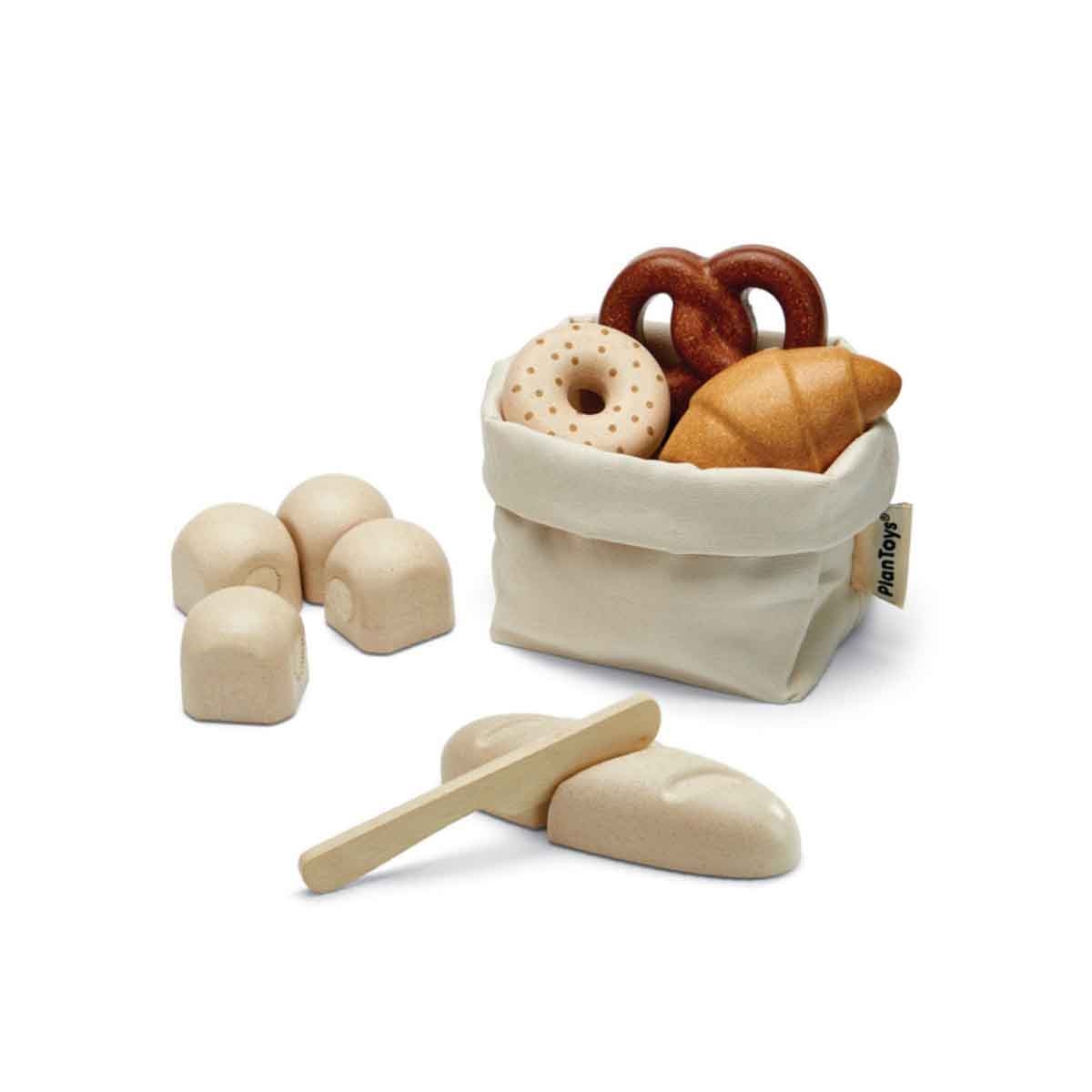 PlanToys Bread Play Kitchen Set Unisex, 3-4 Years