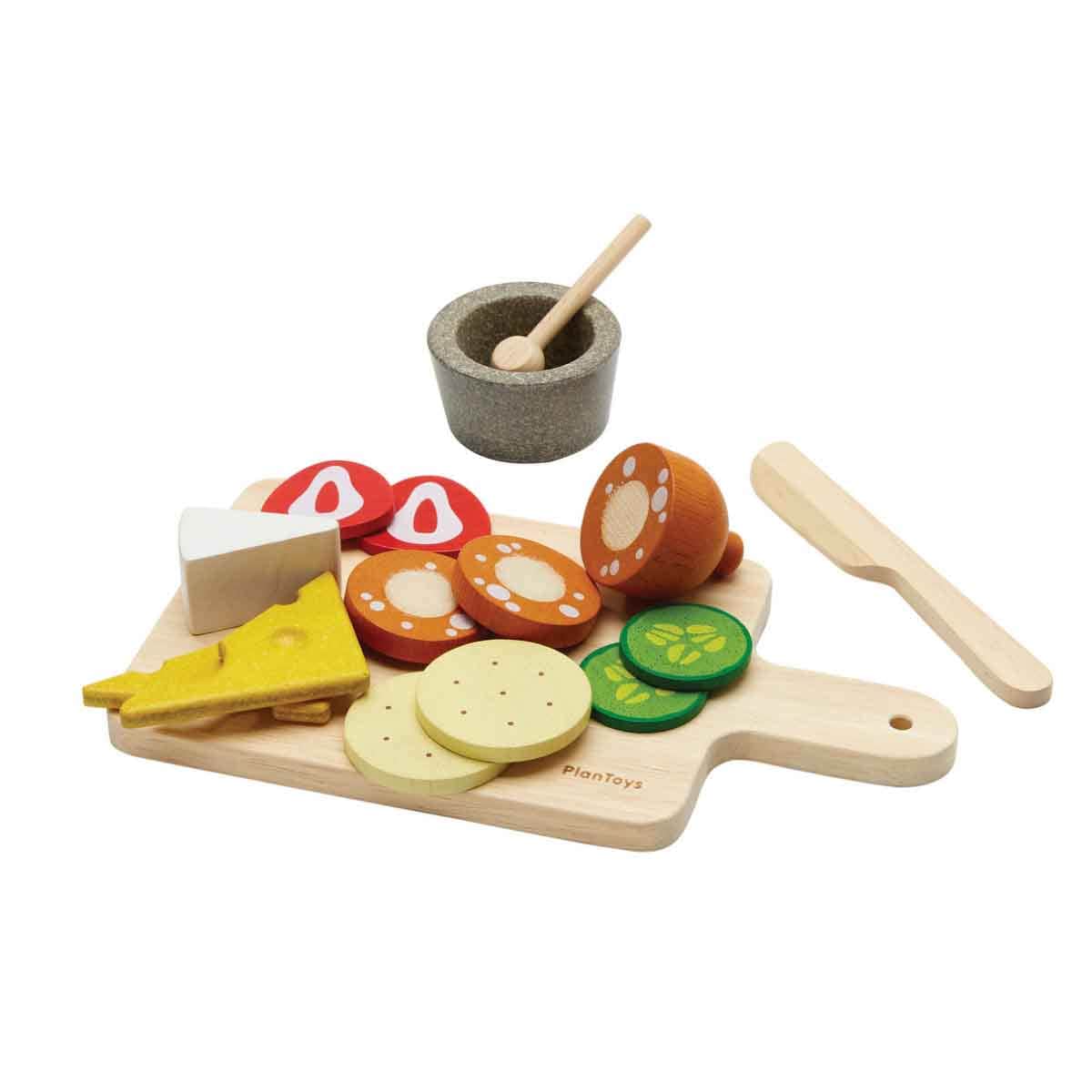 PlanToys Cheese & Charcuterie Board Play Kitchen Unisex, 3-4 Years