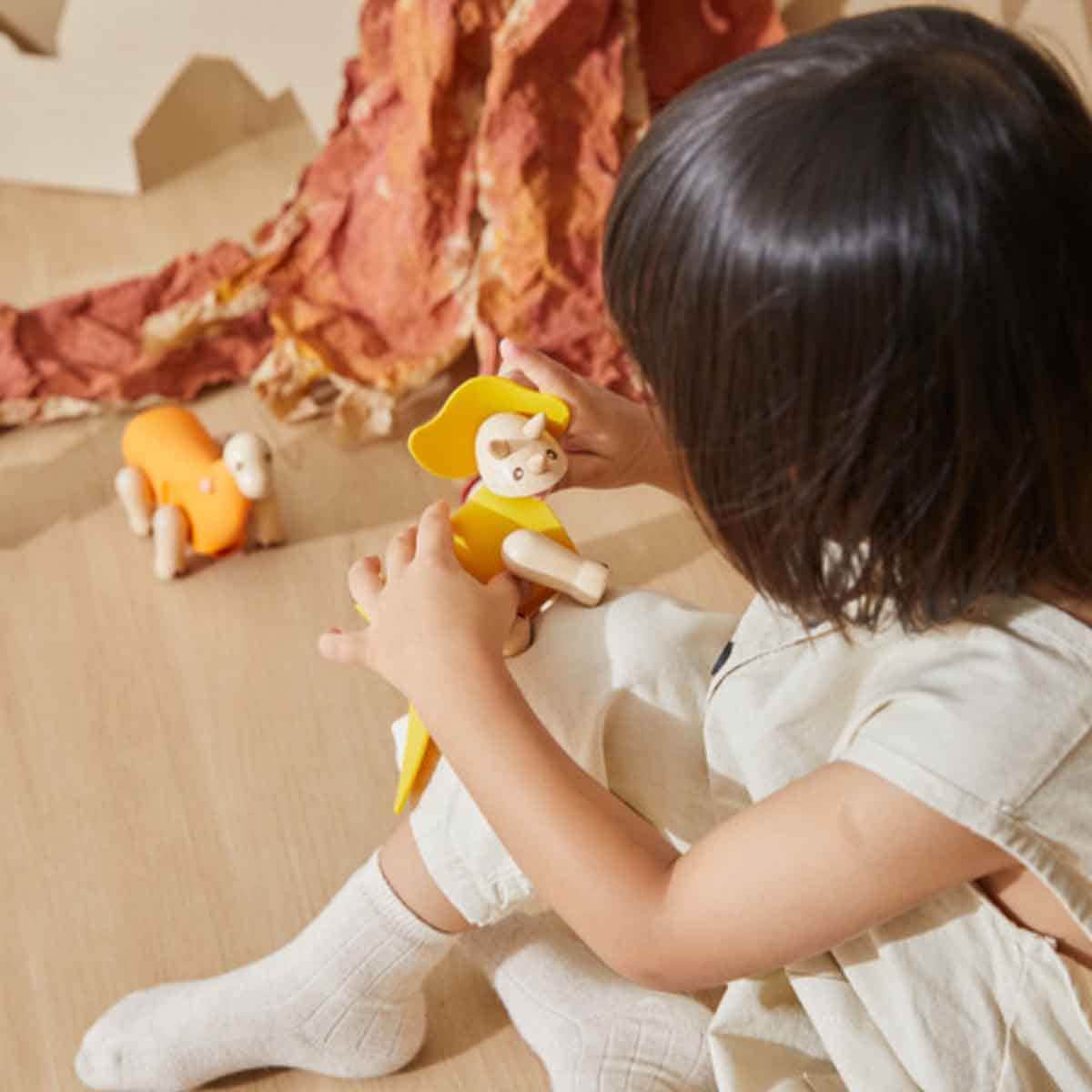 PlanToys DIY Triceratops Wooden Figure Unisex, 3-4 Years
