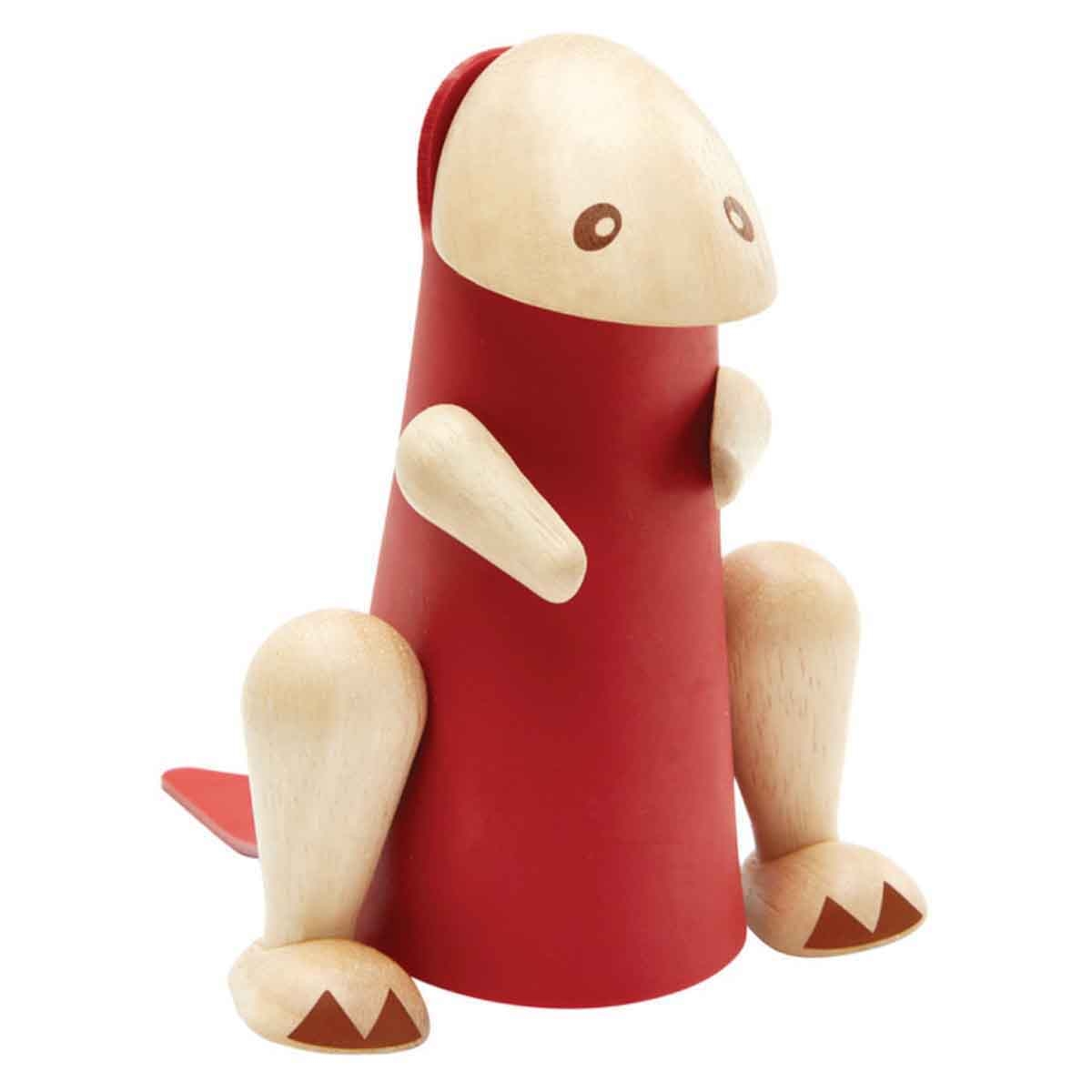 بلان تويز مجسم تيرانوصوروس خشبي افعلها بنفسك للجنسين 3 - 4 سنوات