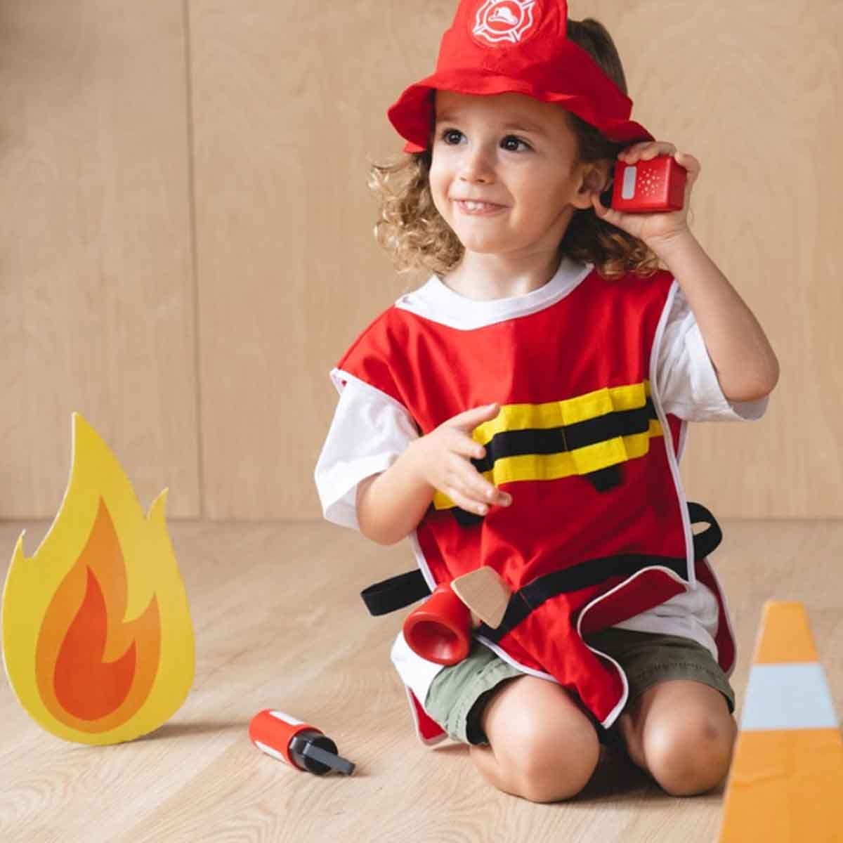 PlanToys Fire Fighter Play Set Unisex, 3-4 Years