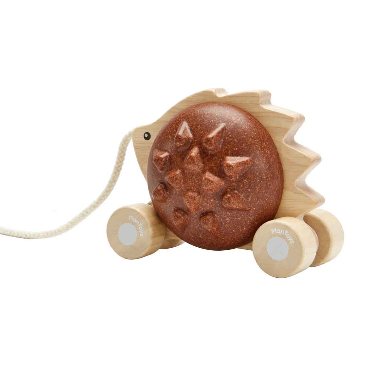 PlanToys Pull-Along Hedgehog Toy Toddler, 0-2 Years