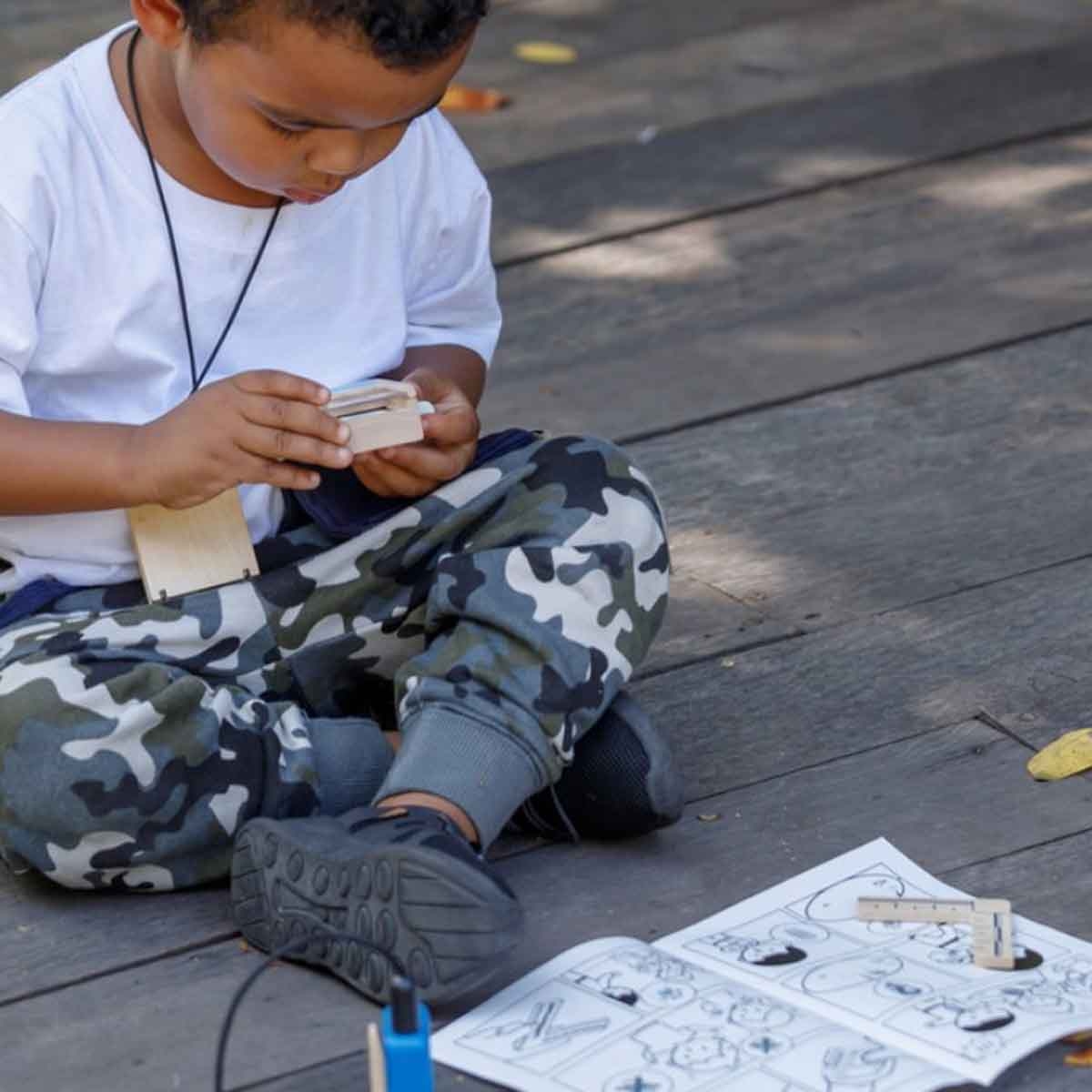 بلان تويز مجموعة عميل سري خشبية، للجنسين، من عمر 3 إلى 4 سنوات