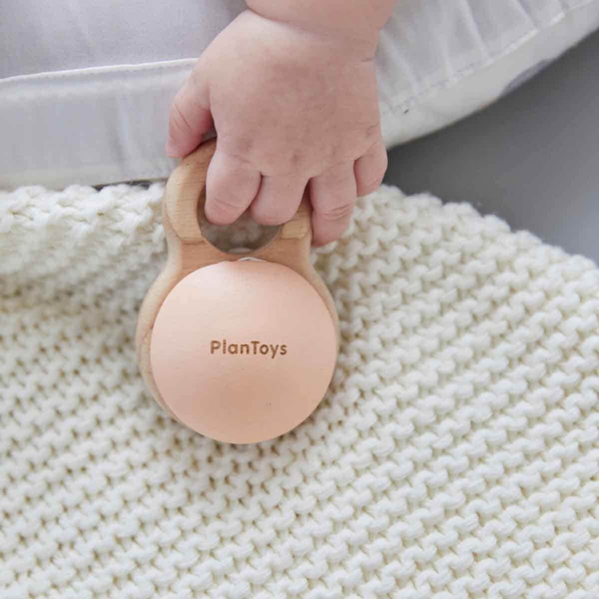 PlanToys Shake N Clap Rattle Toddler, 0-2 Years
