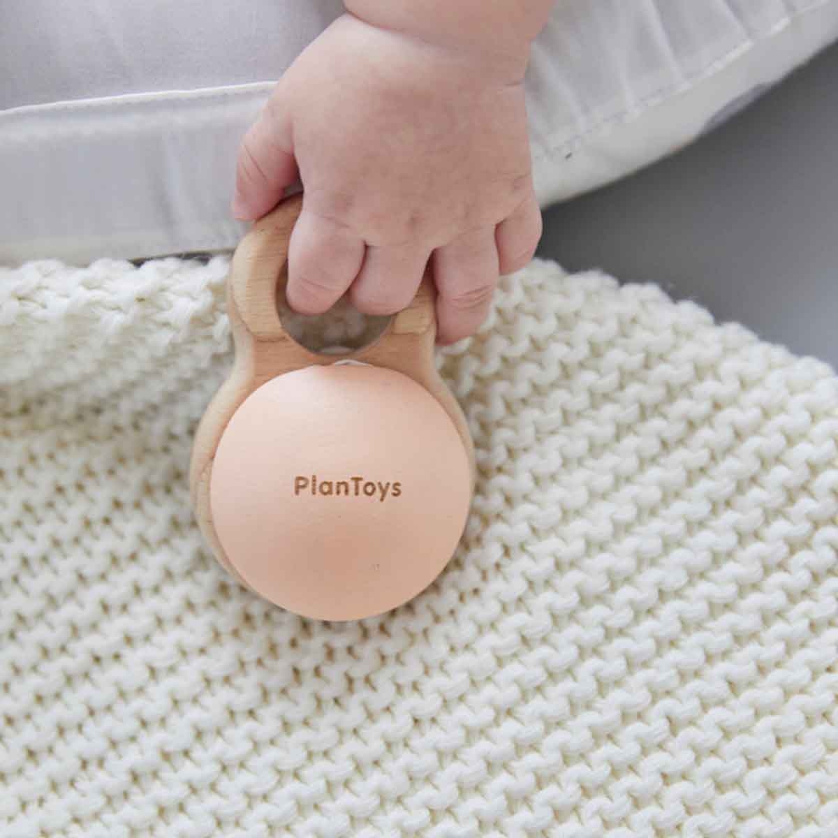 PlanToys Shake N Clap Rattle Toddler, 0-2 Years