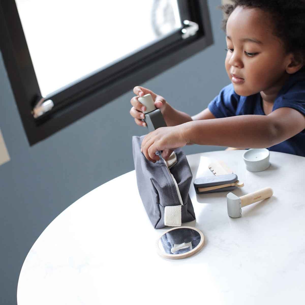 بلان تويز مجموعة حلاقة خشبية، للجنسين، من عمر 3 إلى 4 سنوات