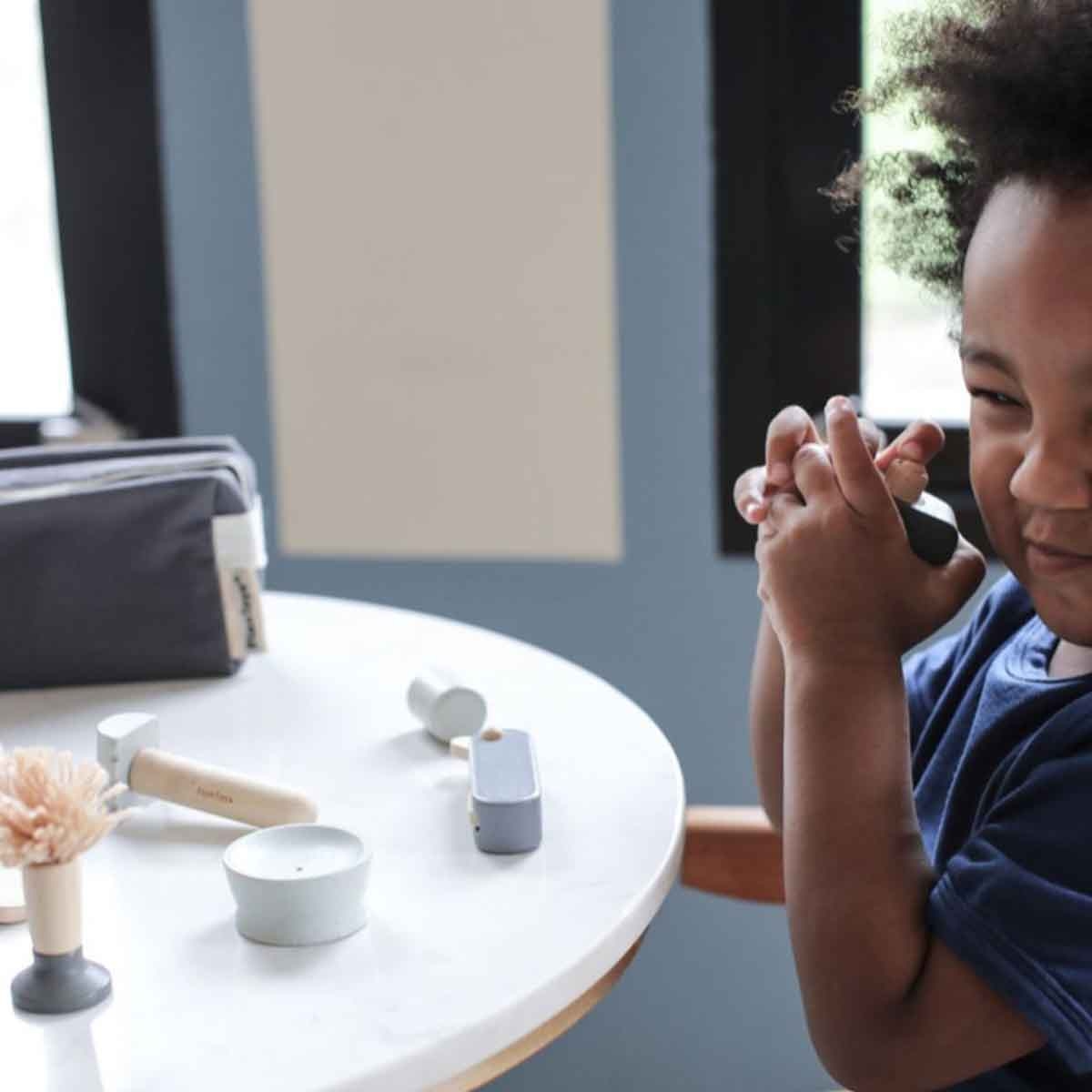 بلان تويز مجموعة حلاقة خشبية، للجنسين، من عمر 3 إلى 4 سنوات