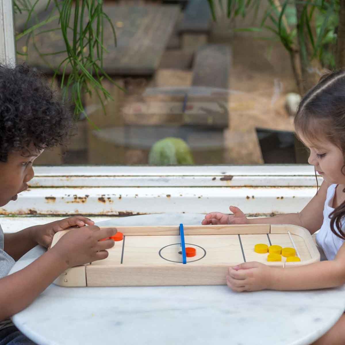 بلان تويز لعبة شَفلبورد خشبية 2 في 1، للجنسين، من عمر 3 إلى 4 سنوات