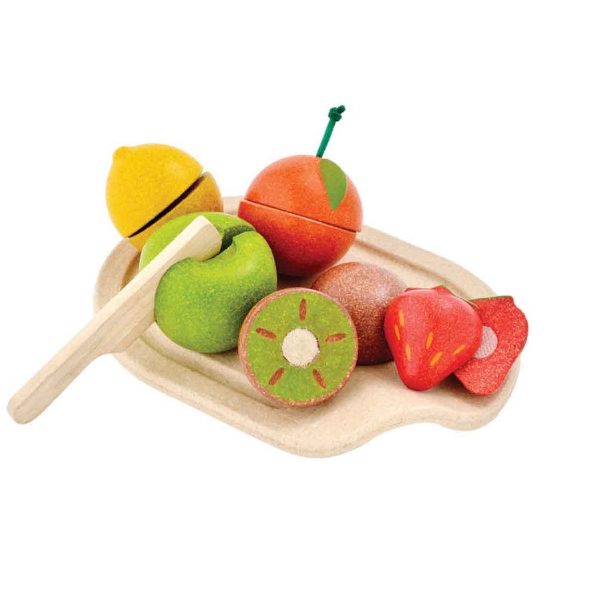 PlanToys Wooden Assorted Fruit Set Unisex, 3-4 Years
