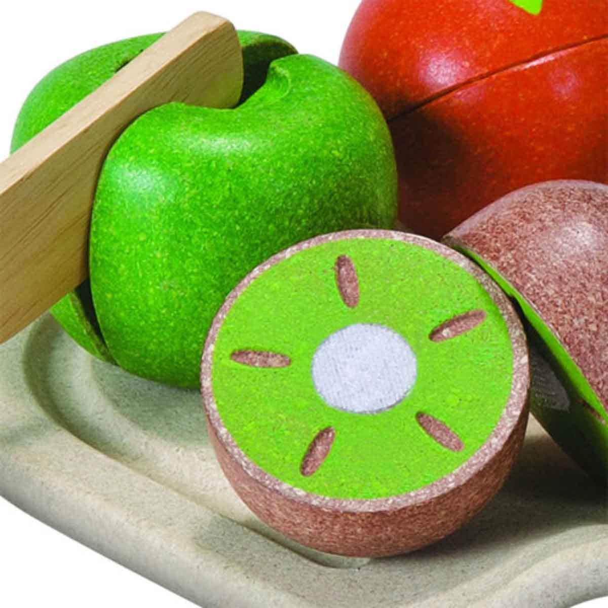PlanToys Wooden Assorted Fruit Set Unisex, 3-4 Years