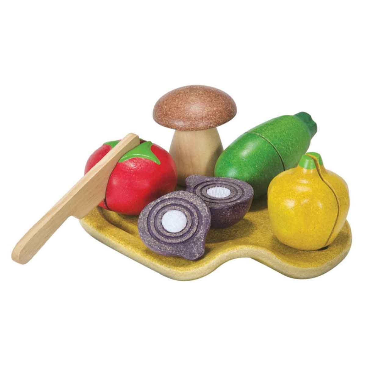 PlanToys Wooden Assorted Vegetable Set Unisex, 3-4 Years