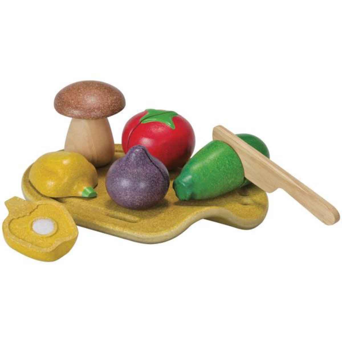 PlanToys Wooden Assorted Vegetable Set Unisex, 3-4 Years