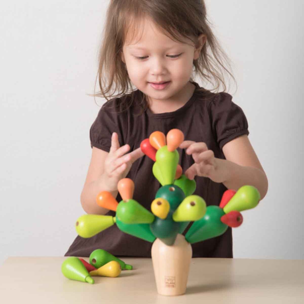 بلان تويز صبار توازن خشبي للجنسين 3 - 4 سنوات