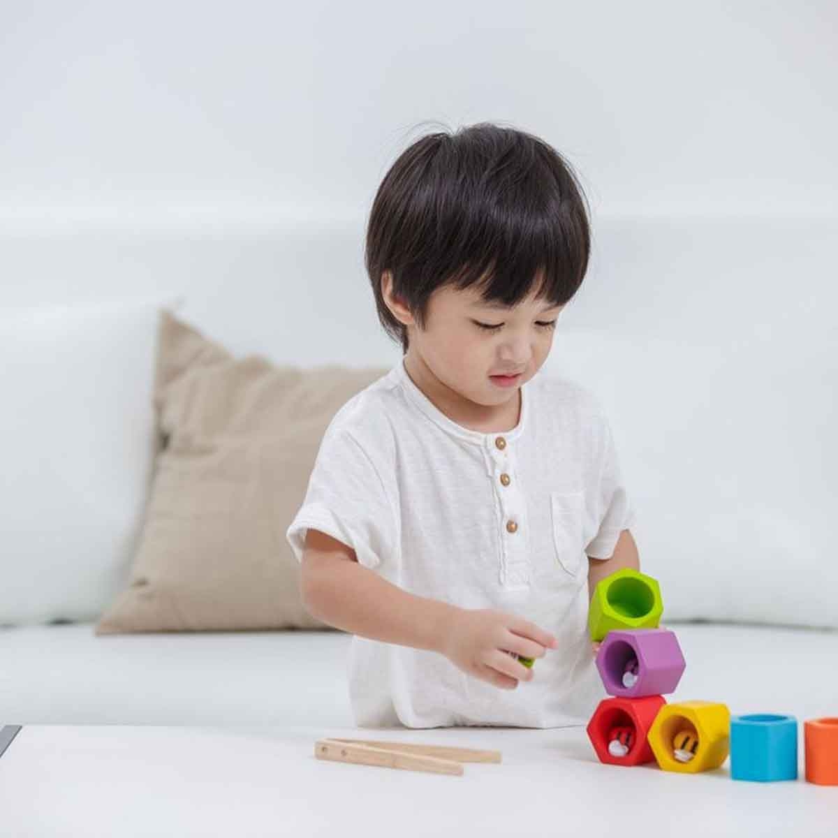 بلان تويز خلايا نحل خشبية للجنسين 3 - 4 سنوات