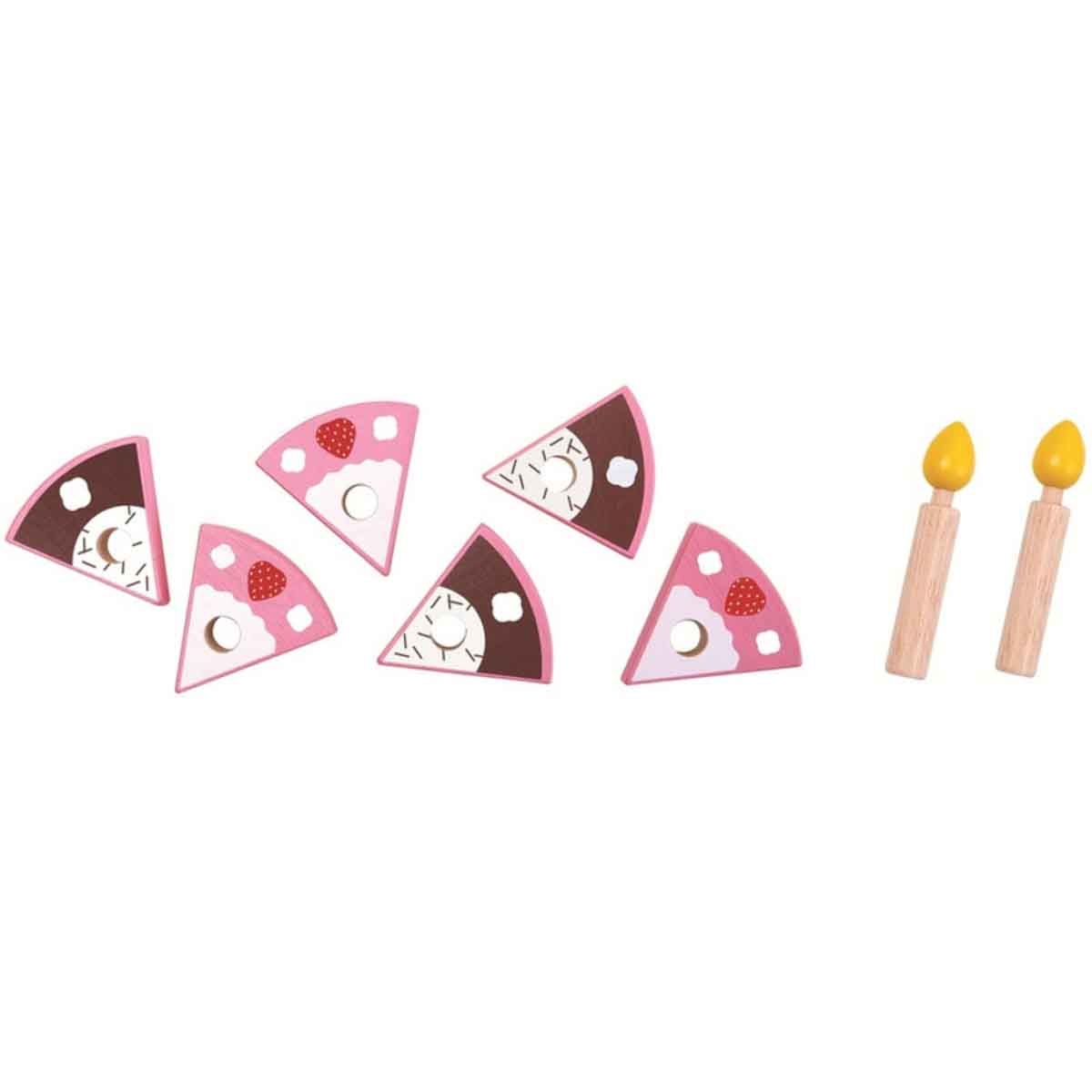 بلان تويز مجموعة كعكة عيد ميلاد خشبية، للجنسين، من عمر 3 إلى 4 سنوات