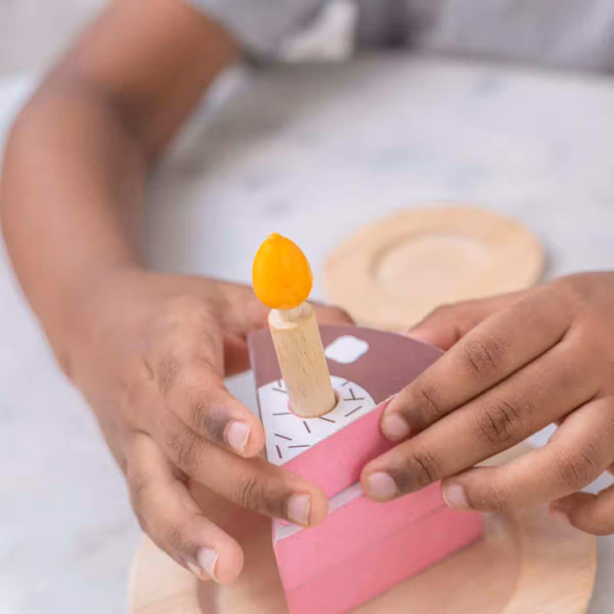 PlanToys Wooden Birthday Cake Set Unisex, 3-4 Years