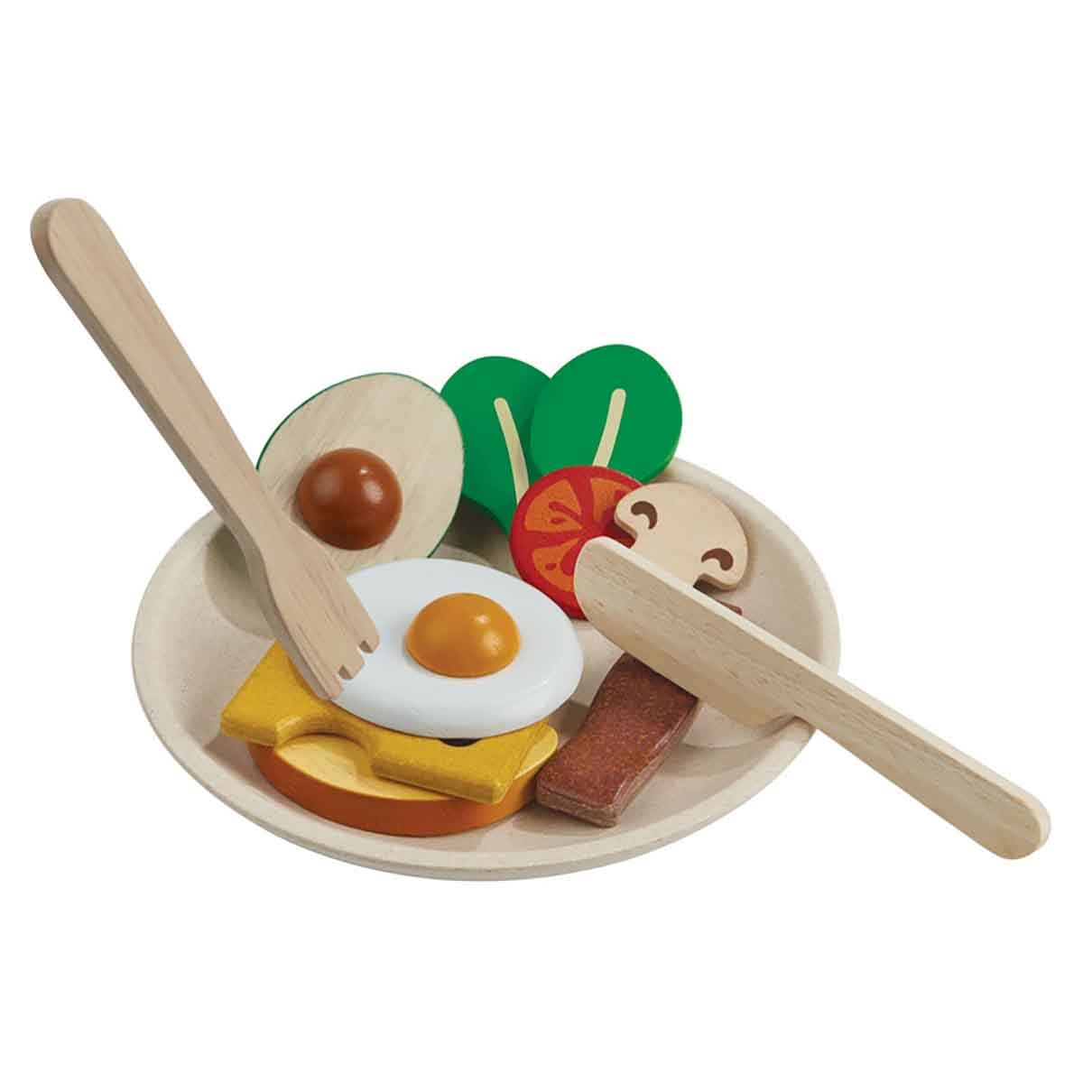 PlanToys Wooden Breakfast Set Unisex, 3-4 Years