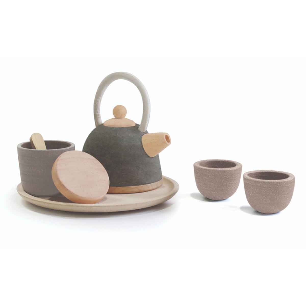 PlanToys Wooden Classic Tea Set Unisex, 3-4 Years