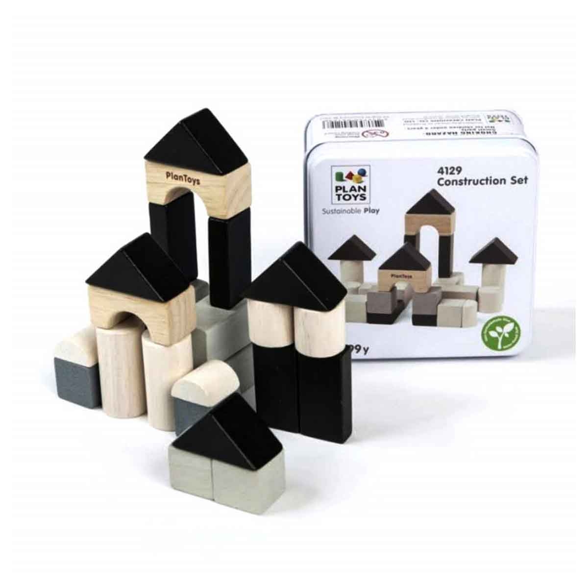 PlanToys Wooden Construction Set Unisex, 3-4 Years