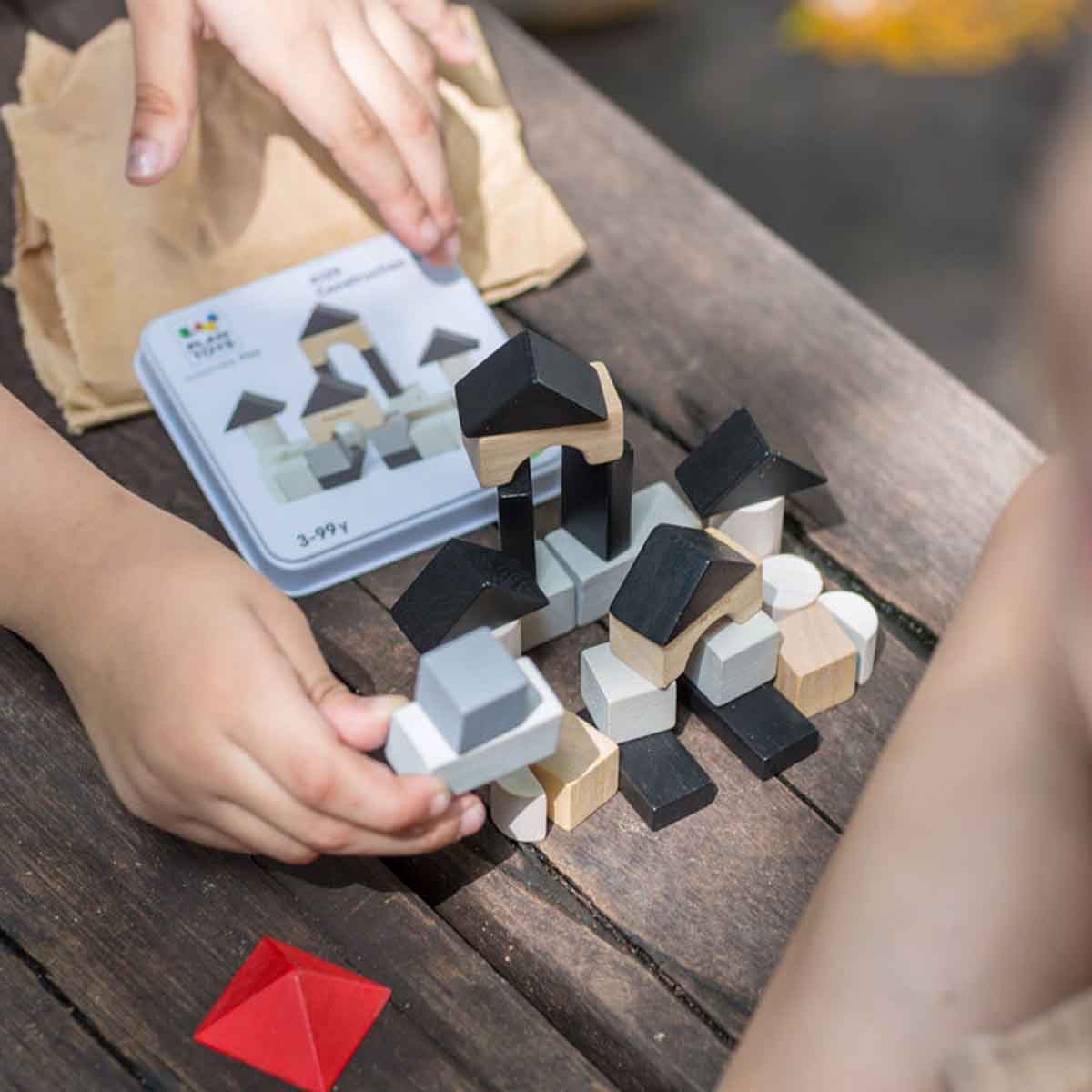 PlanToys Wooden Construction Set Unisex, 3-4 Years