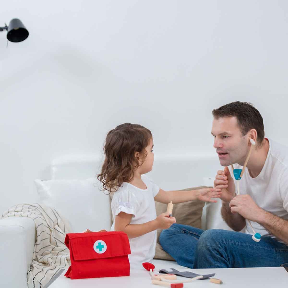 بلان تويز مجموعة طبيب خشبية، للجنسين، من عمر 3 إلى 4 سنوات