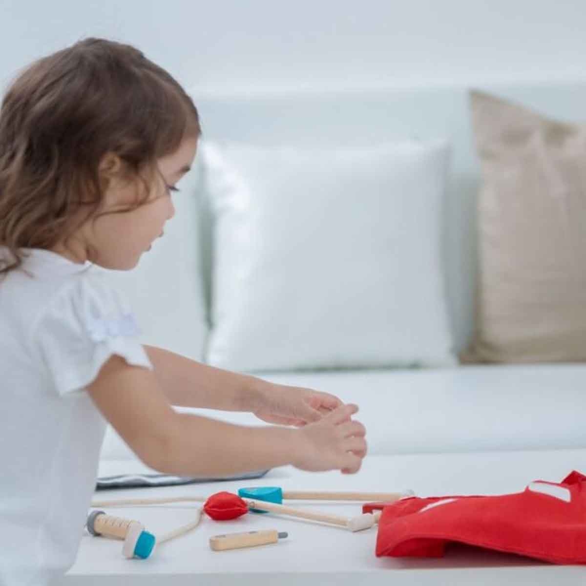 بلان تويز مجموعة طبيب خشبية، للجنسين، من عمر 3 إلى 4 سنوات