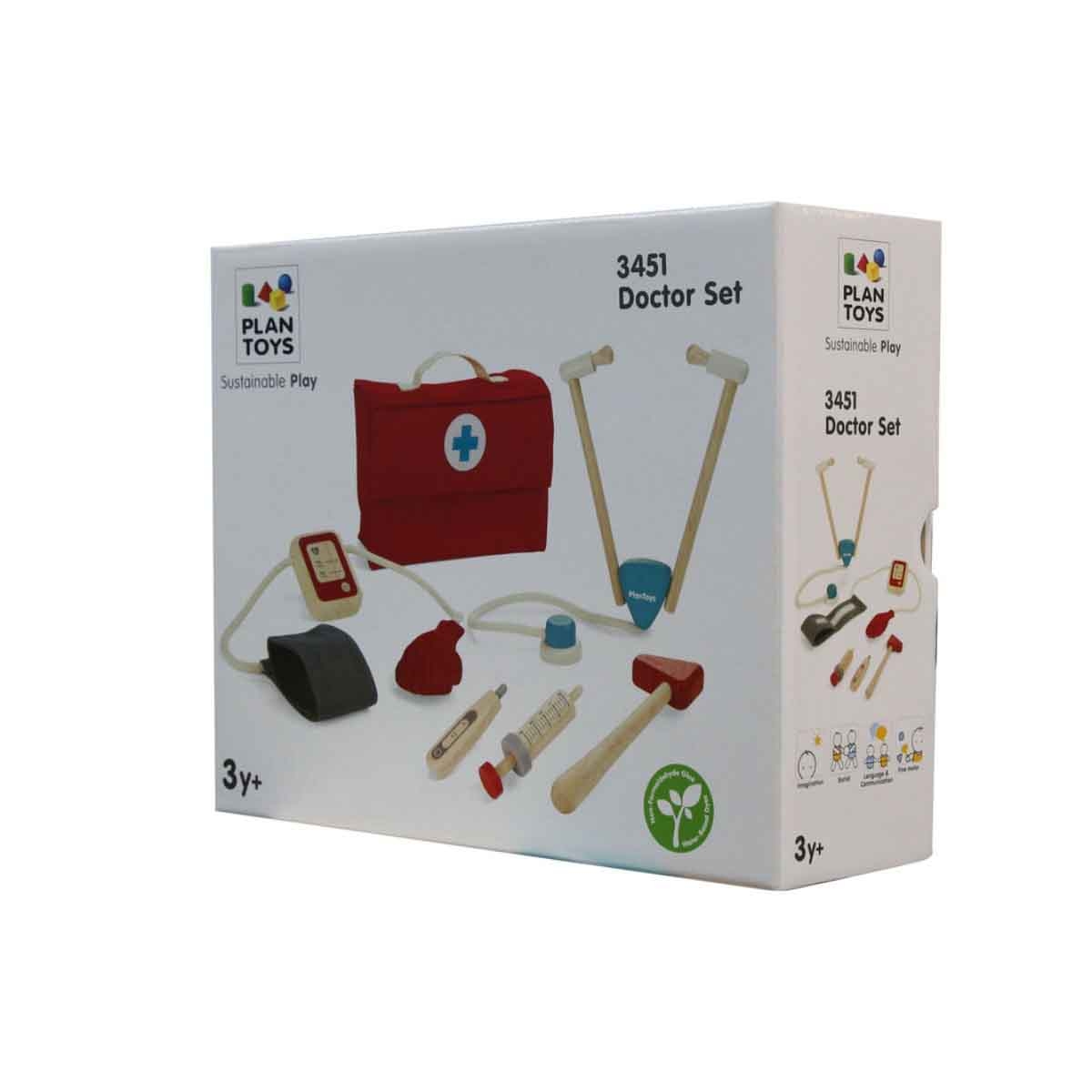 بلان تويز مجموعة طبيب خشبية، للجنسين، من عمر 3 إلى 4 سنوات