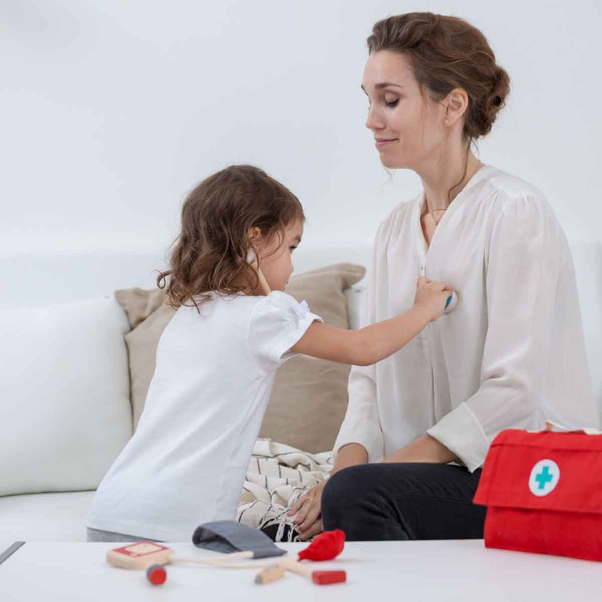 بلان تويز مجموعة طبيب خشبية، للجنسين، من عمر 3 إلى 4 سنوات