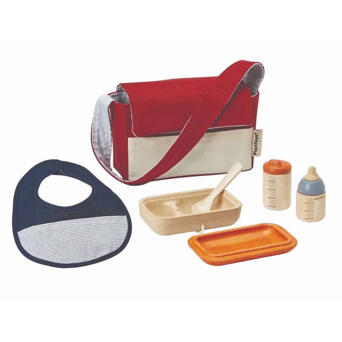 PlanToys Wooden Doll Feeding Set Unisex, 3-4 Years